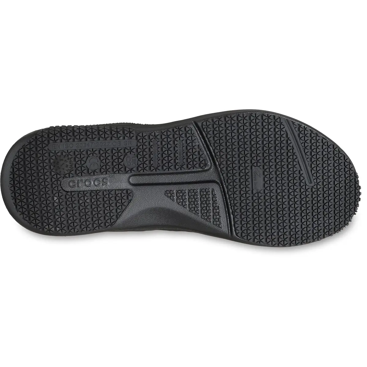Crocs Men On The Clock Work Sneakers | Slip Resistant, Supportive, Durable in Black, Size 11 - view 3