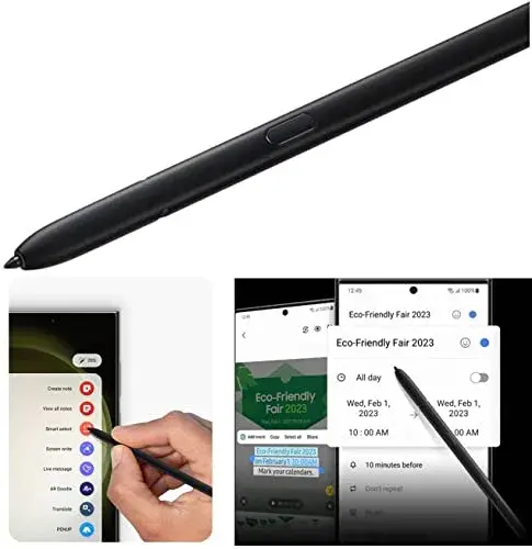TYHJ S Pen S23 Ultra Stylus Replacement (with Bluetooth) for Samsung Galaxy S23 Ultra 5G - Green | 4096 Pressure Levels - view 4