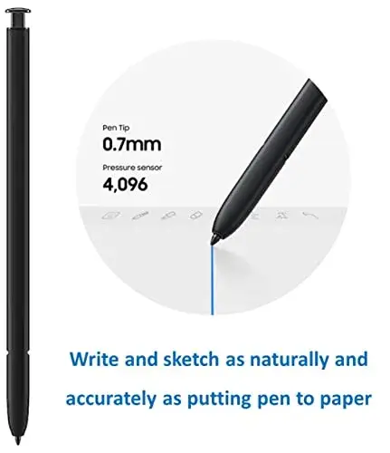 TYHJ S Pen S23 Ultra Stylus Replacement (with Bluetooth) for Samsung Galaxy S23 Ultra 5G - Green | 4096 Pressure Levels - view 3