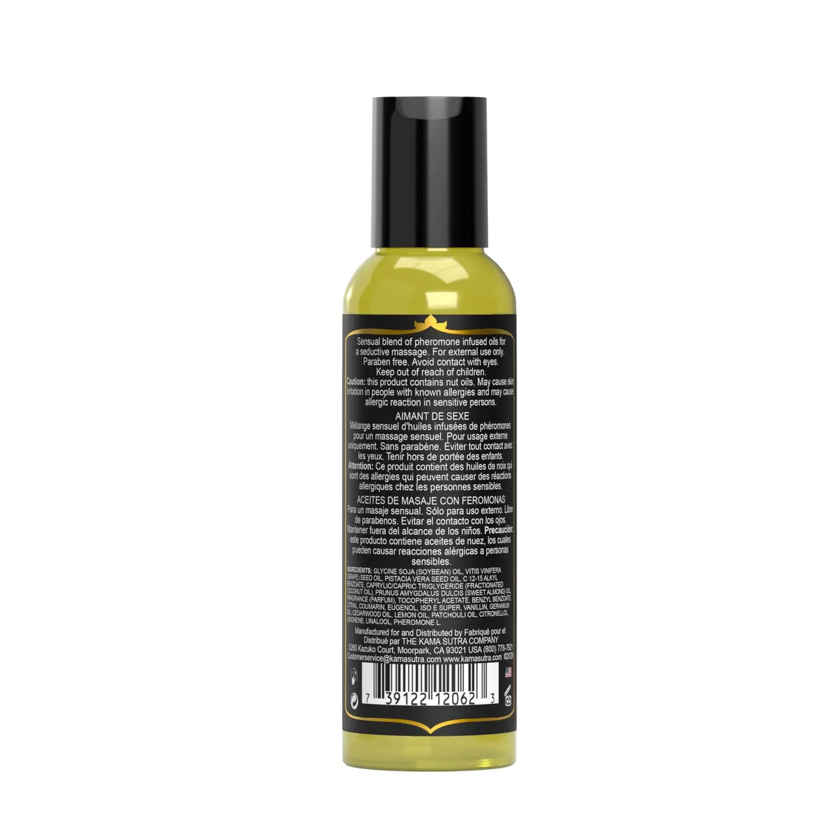 KAMA SUTRA Sex Magnet Pheromone Massage Oil Vanilla Amber 2 Fl Oz | Aromatic, Full-Body Relaxation - view 2