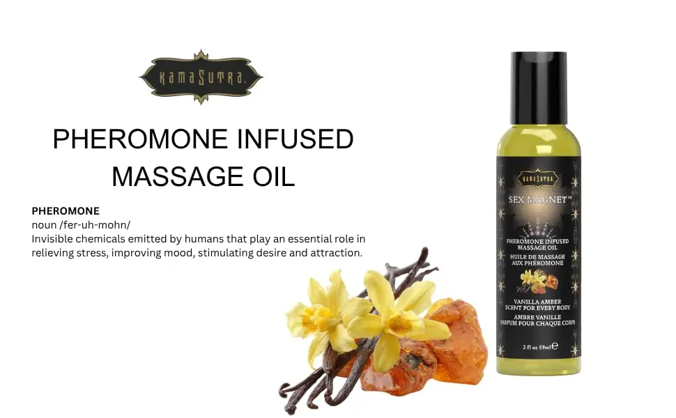 KAMA SUTRA Sex Magnet Pheromone Massage Oil Vanilla Amber 2 Fl Oz | Aromatic, Full-Body Relaxation - view 3