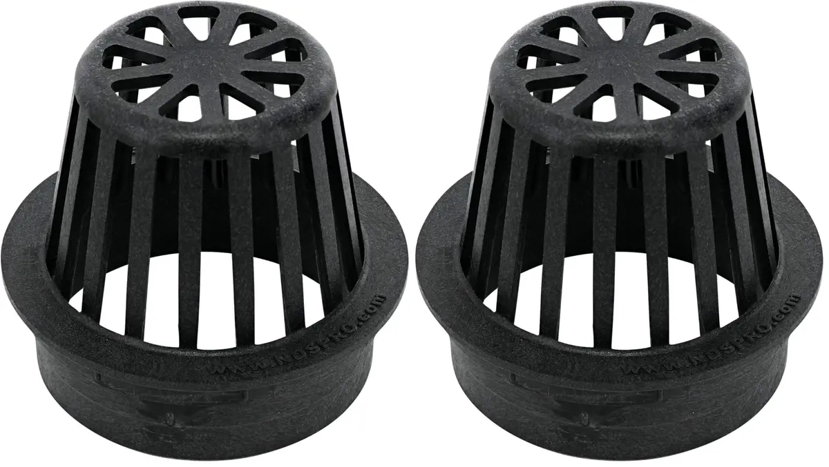 NDS 4" Atrium Grate, Black | Drain Debris Blocker for Landscape & Window Wells - main product image