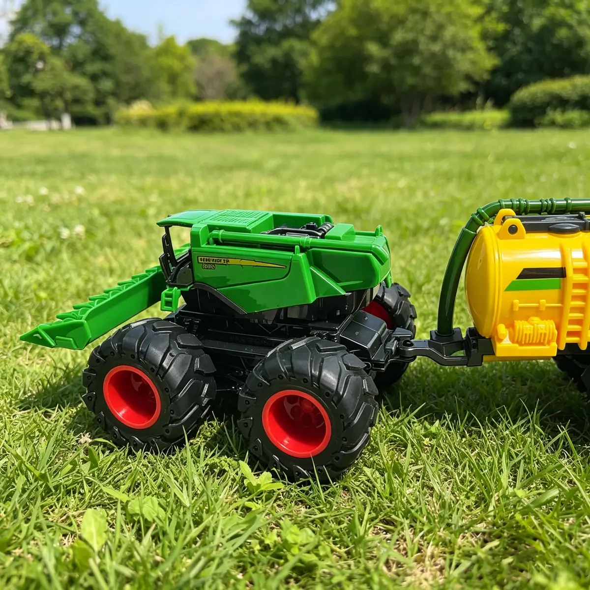 KARMOUNT Combine Harvester Tractor Set | 4PCS Farm Toy Truck with Rubber Tires - view 5