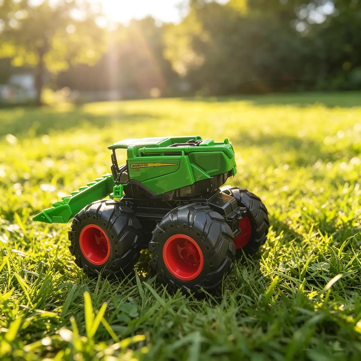 KARMOUNT Combine Harvester Tractor Set | 4PCS Farm Toy Truck with Rubber Tires - view 8