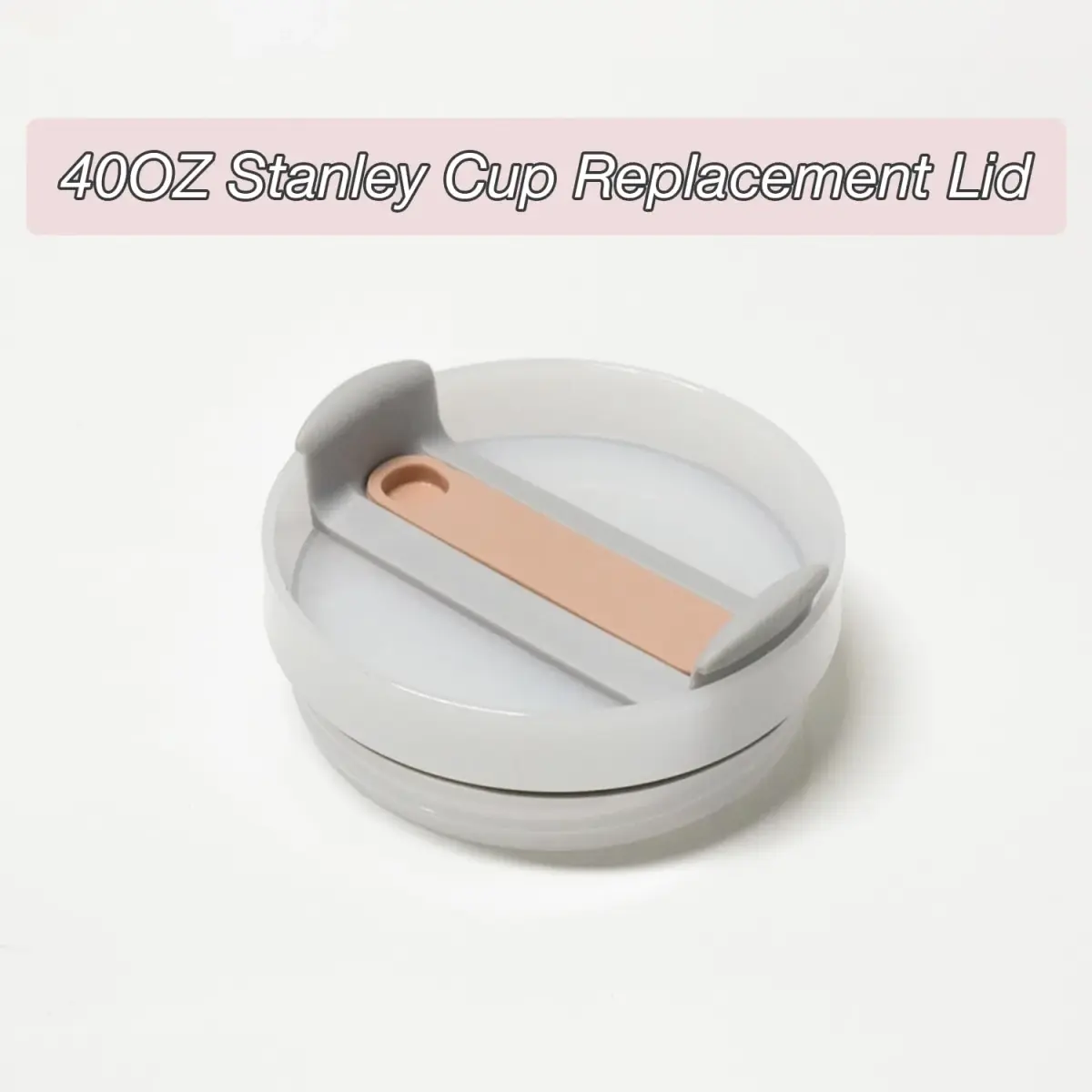 Horsdo Pink 40oz Tumbler Lid for Stanley Quencher 2.0 | Spill Proof Replacement Cover (2-Pack) - view 5