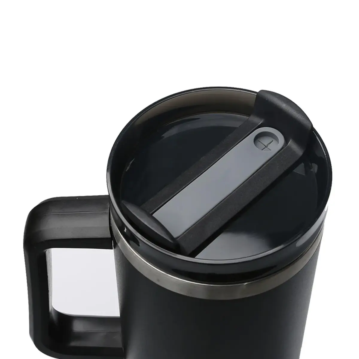 Horsdo 40oz Tumbler Lid for Stanley Quencher 2.0 (2-Pack, Black) | Spill-Proof Replacement Cover - view 4