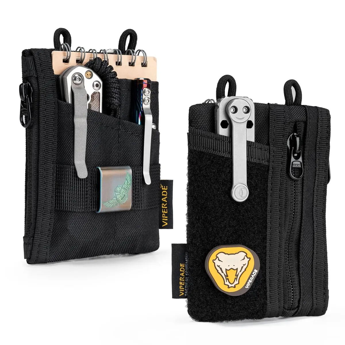 VIPERADE VE18-S Small EDC Pouch | Compact Men’s Organizer with 3 Slots & 2 Zipper Pockets - main product image