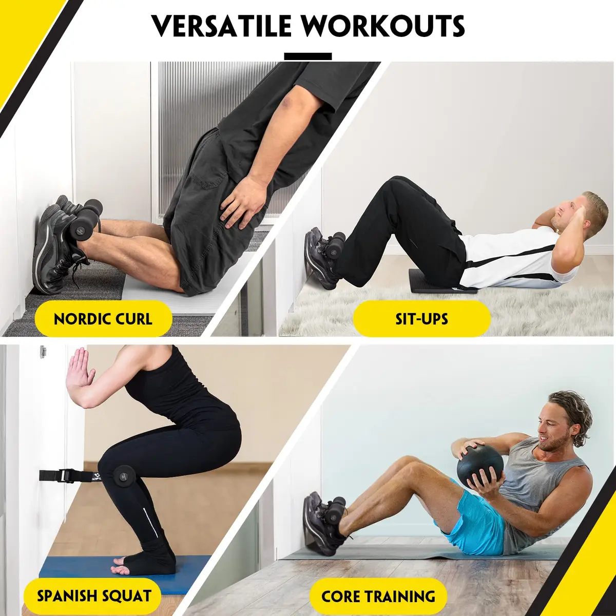 COFOF Nordic Hamstring Curl Strap | Adjustable, Portable, Supports 420 lbs for Home & Gym - view 6
