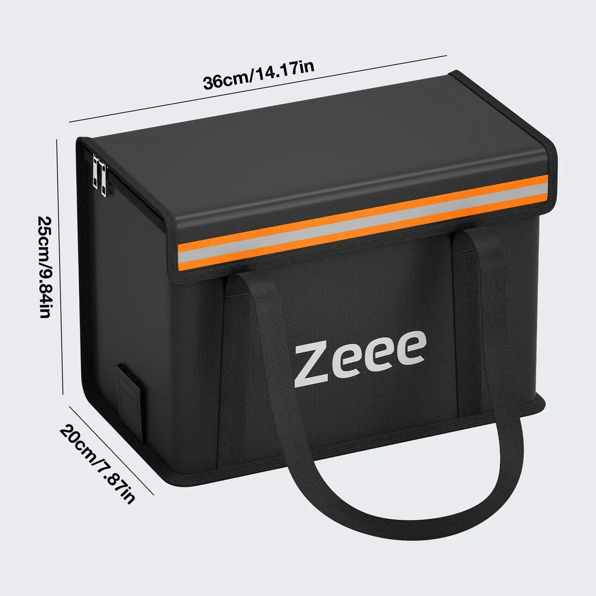 Zeee Lipo Battery Bag Fireproof Large Size | Fire-Resistant Storage & Charging Safety (14.17 * 7.87 * 9.84in) - view 2