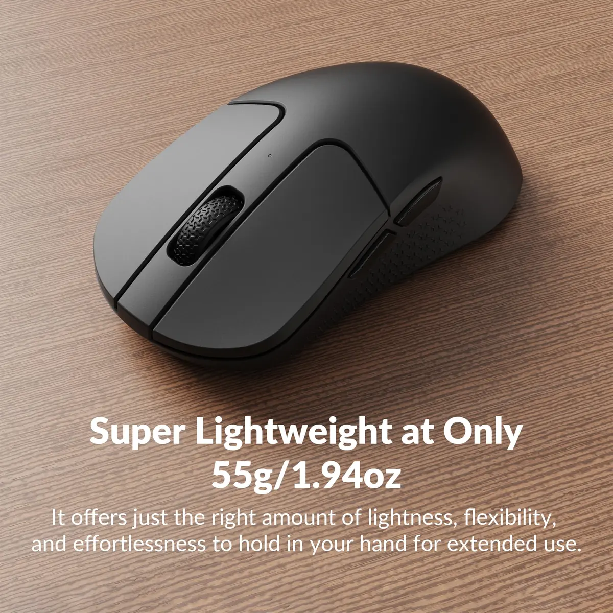 Keychron M3 Mini Wireless Optical Mouse | Bluetooth 5.1/2.4 GHz/Wired, 26,000 DPI, Lightweight, Ergonomic for Windows Mac Linux - view 4