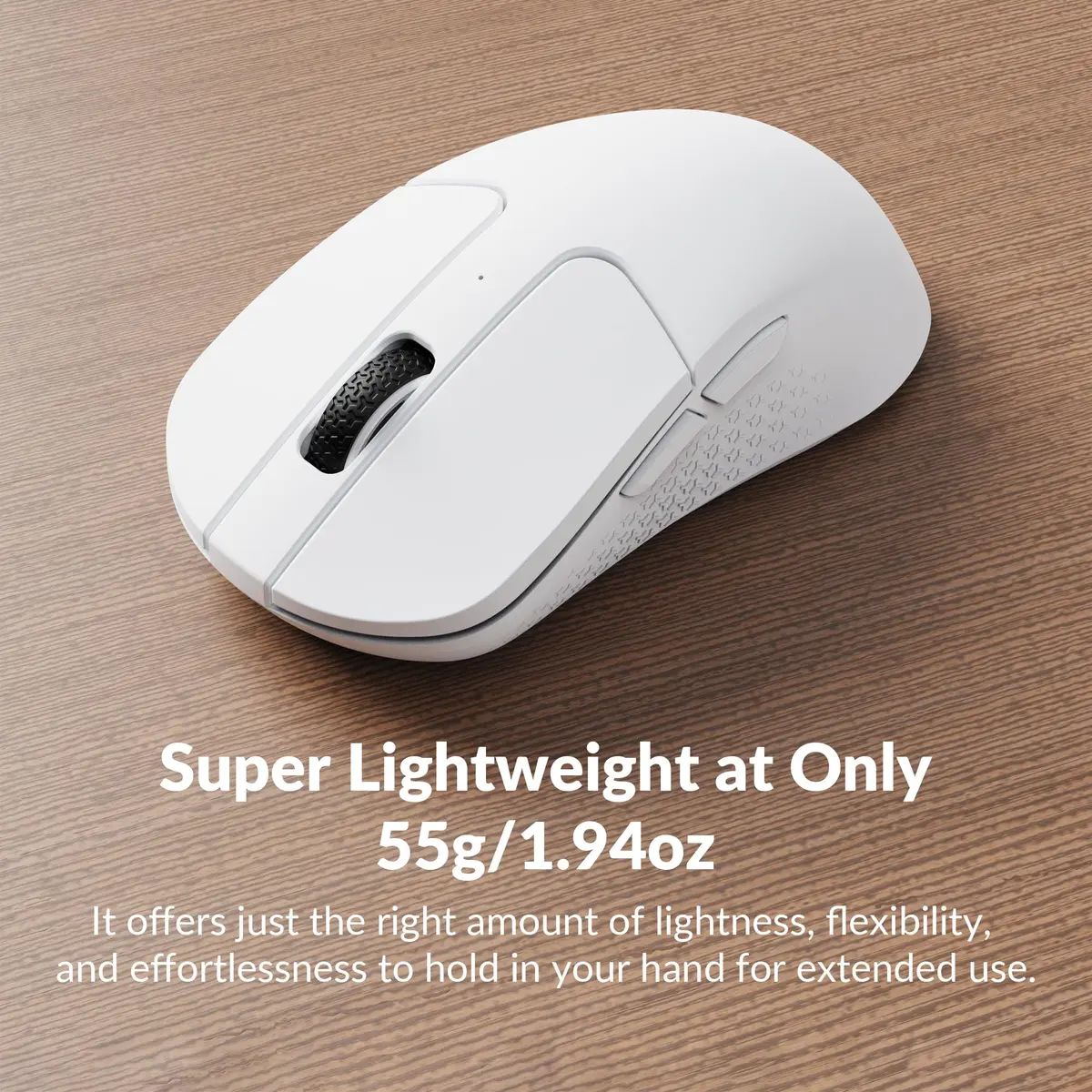 Keychron M3 Mini Wireless Optical Mouse | Bluetooth 5.1/2.4 GHz | Programmable PixArt 3395 Sensor | 26,000 DPI | Lightweight Ergonomic - view 6