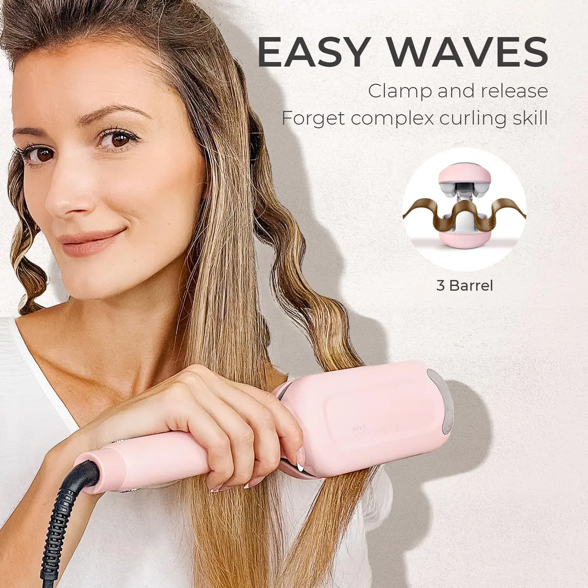 TYMO Deep Wave Curling Iron 1.25 Inch | Deep Waves for Volume & Shine - view 2