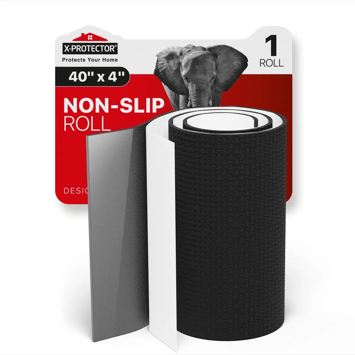 X-Protector Rubber Roll 40 x 4 inches | Non Slip Anti Skid Pad for Furniture & Objects - main product image
