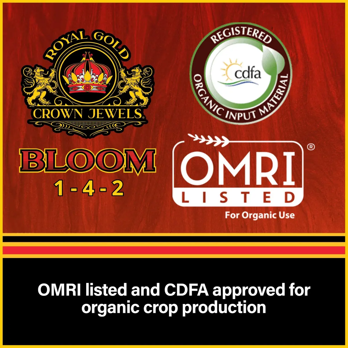 Royal Gold Crown Jewels Organic Bloom 1-4-2 Fertilizer 40 lbs | Promotes Vigorous Blossoms & Plant Growth - view 5