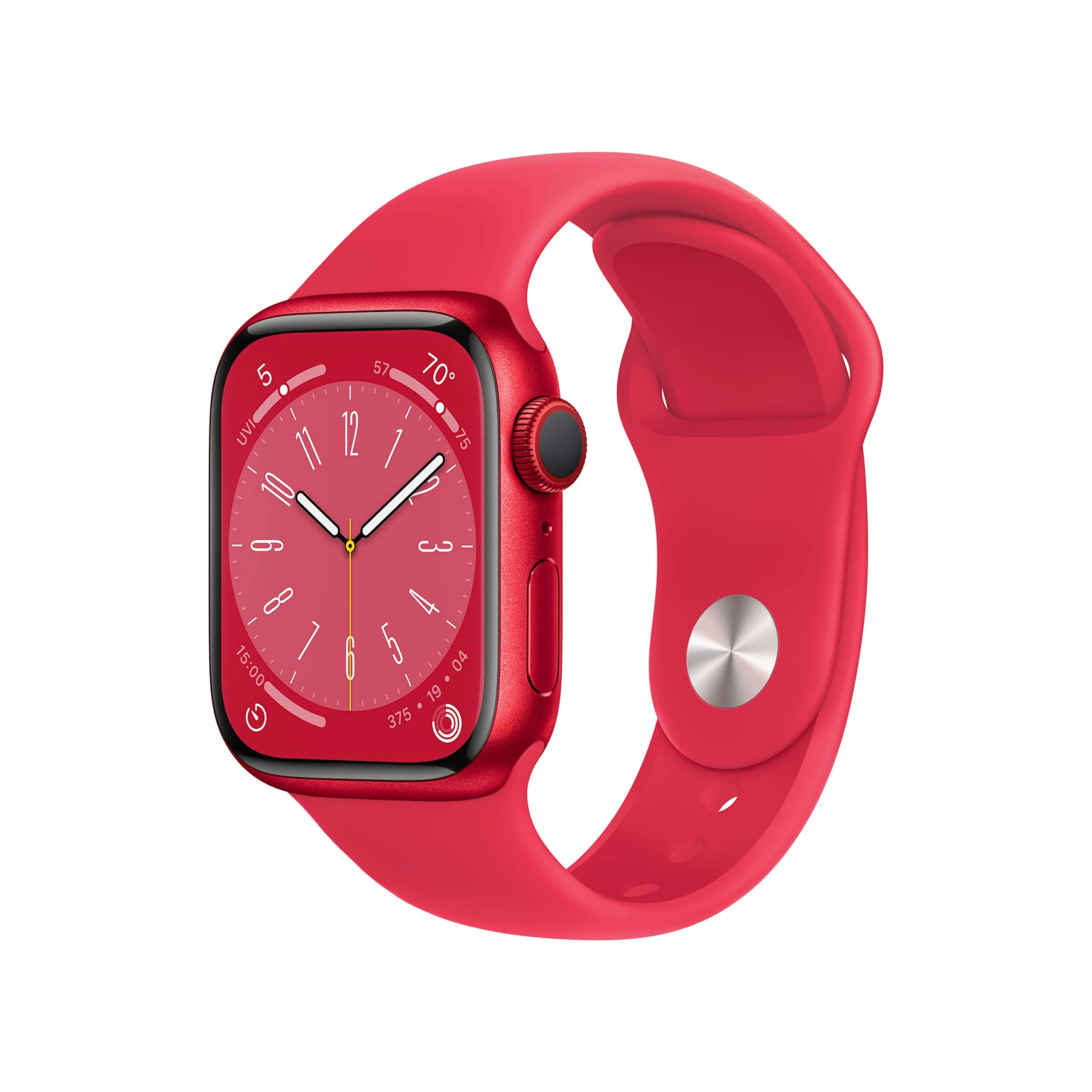 Apple Watch Series 8 (PRODUCT)Red Aluminum Case 41mm | Cellular Connectivity for India - main product image