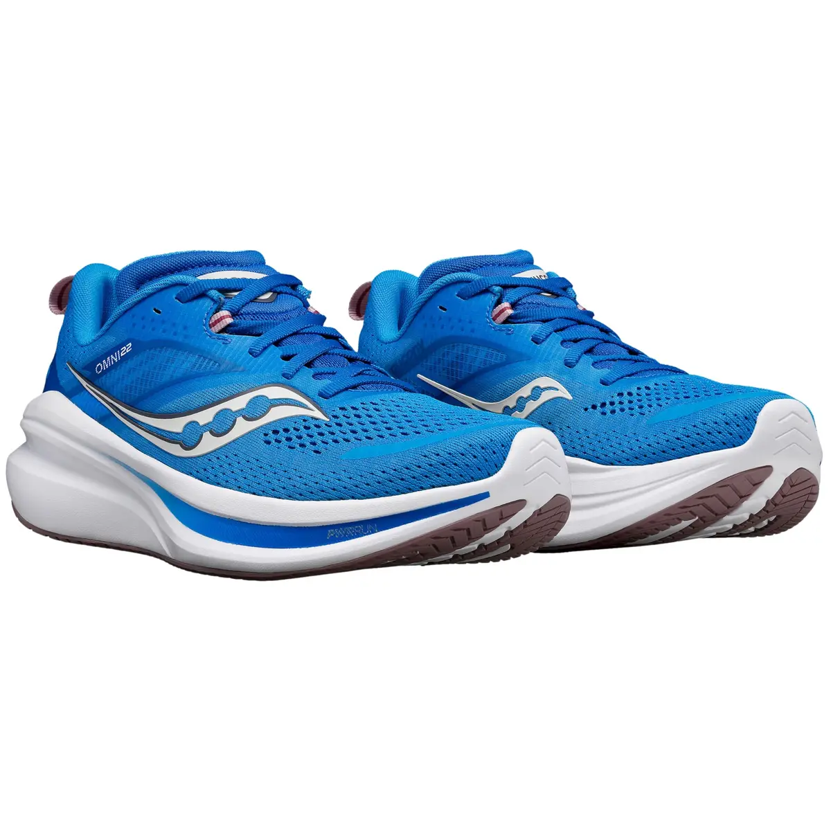 Saucony Omni 22 Running Shoe, Cobalt/Orchid, US 12 | Structured Cushioning for Overpronators - view 3