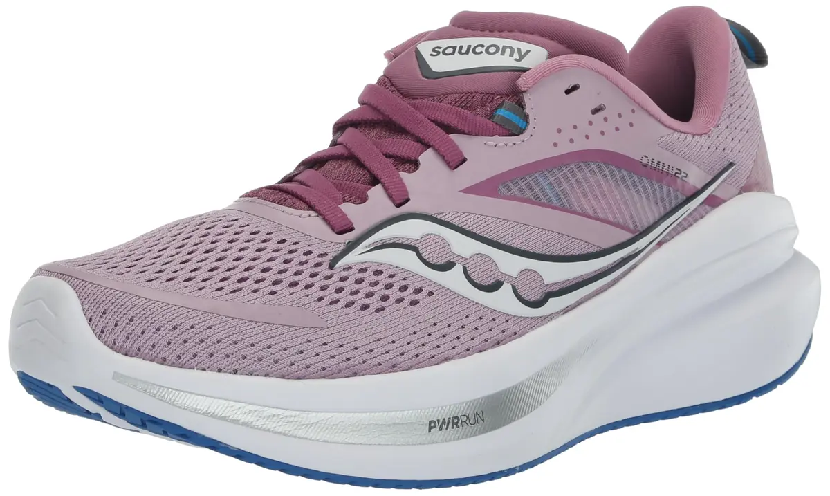 Saucony Women's Omni 22 Running Shoe, Orchid/Cobalt, US Size 10 | Structured Cushioning for Comfort - main product image