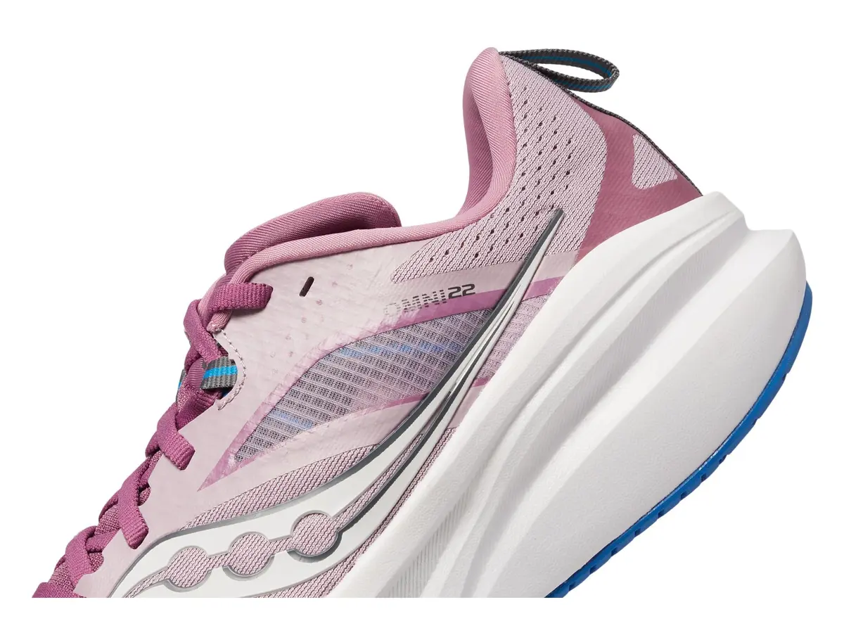 Saucony Women's Omni 22 Running Shoe, Orchid/Cobalt, US Size 10 | Structured Cushioning for Comfort - view 6