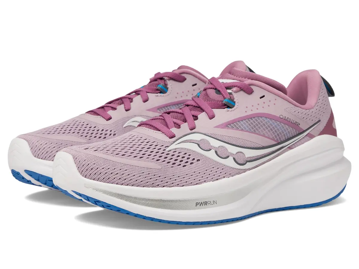 Saucony Women's Omni 22 Running Shoe, Orchid/Cobalt, US Size 10 | Structured Cushioning for Comfort - view 2
