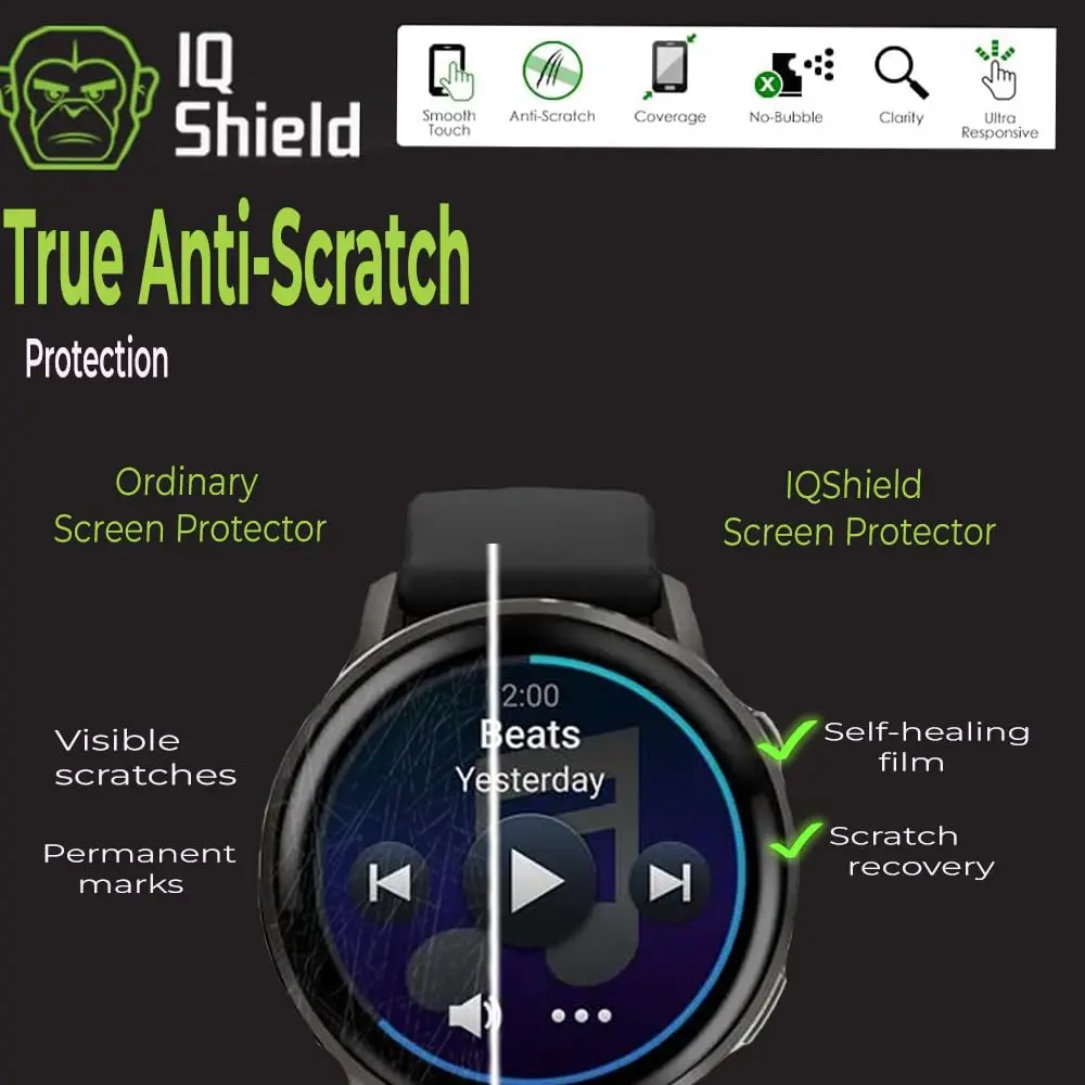 IQShield Screen Protector 6 Pack for Garmin 970/570/965 & Venu 4 | Ultra Thin, Anti-Scratch, Bubble-Free (47mm/45mm) - view 4