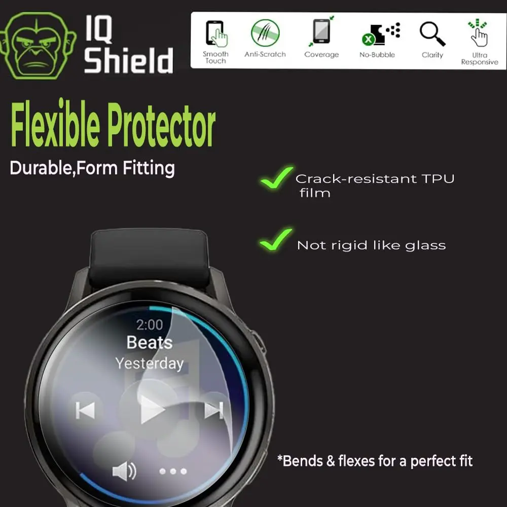 IQShield Screen Protector 6 Pack for Garmin 970/570/965 & Venu 4 | Ultra Thin, Anti-Scratch, Bubble-Free (47mm/45mm) - view 2