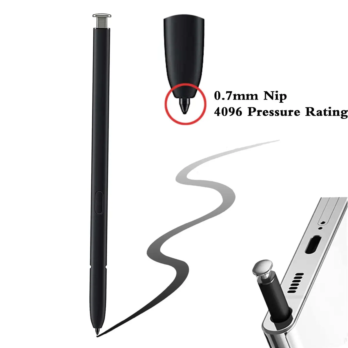 LiXiongBao S23 Ultra S Pen for Samsung Galaxy S23 Ultra 5G Stylus Pen, Cream, 1 Unit - view 3