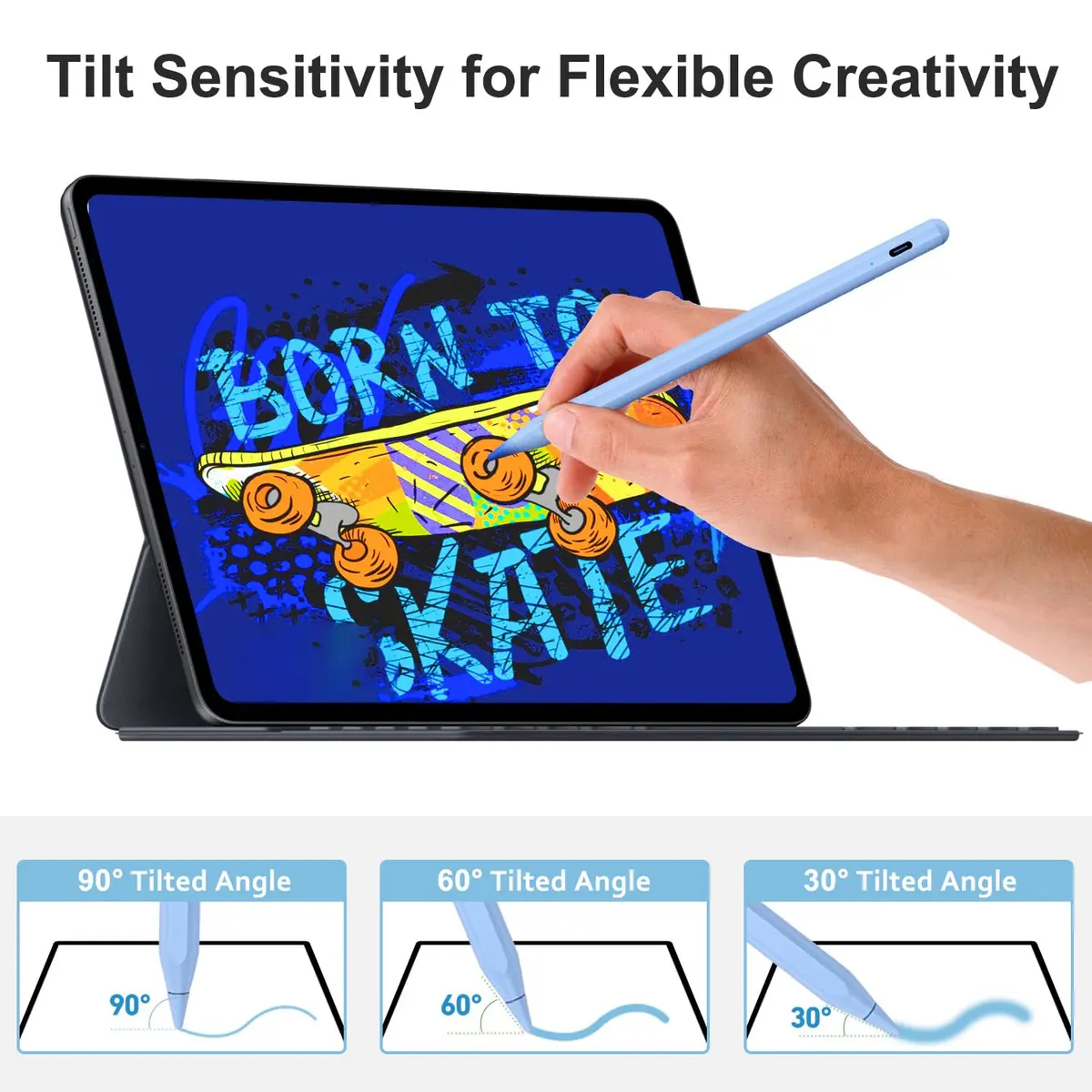 BLEBLE Stylus Pen for iPad 2018-2026 | Fast Charge, Palm Rejection, Tilt Sensor - view 5