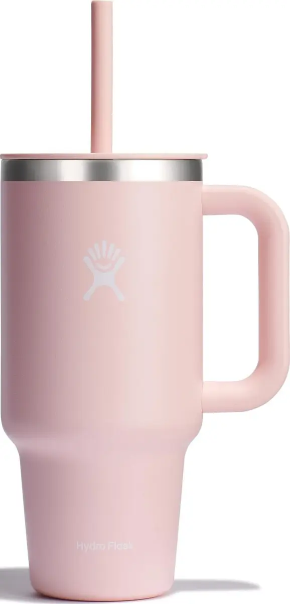 Hydro Flask Travel Tumbler with Handle, Lid and Straw in 32 Oz | Insulated Stainless Steel in Trillium - main product image