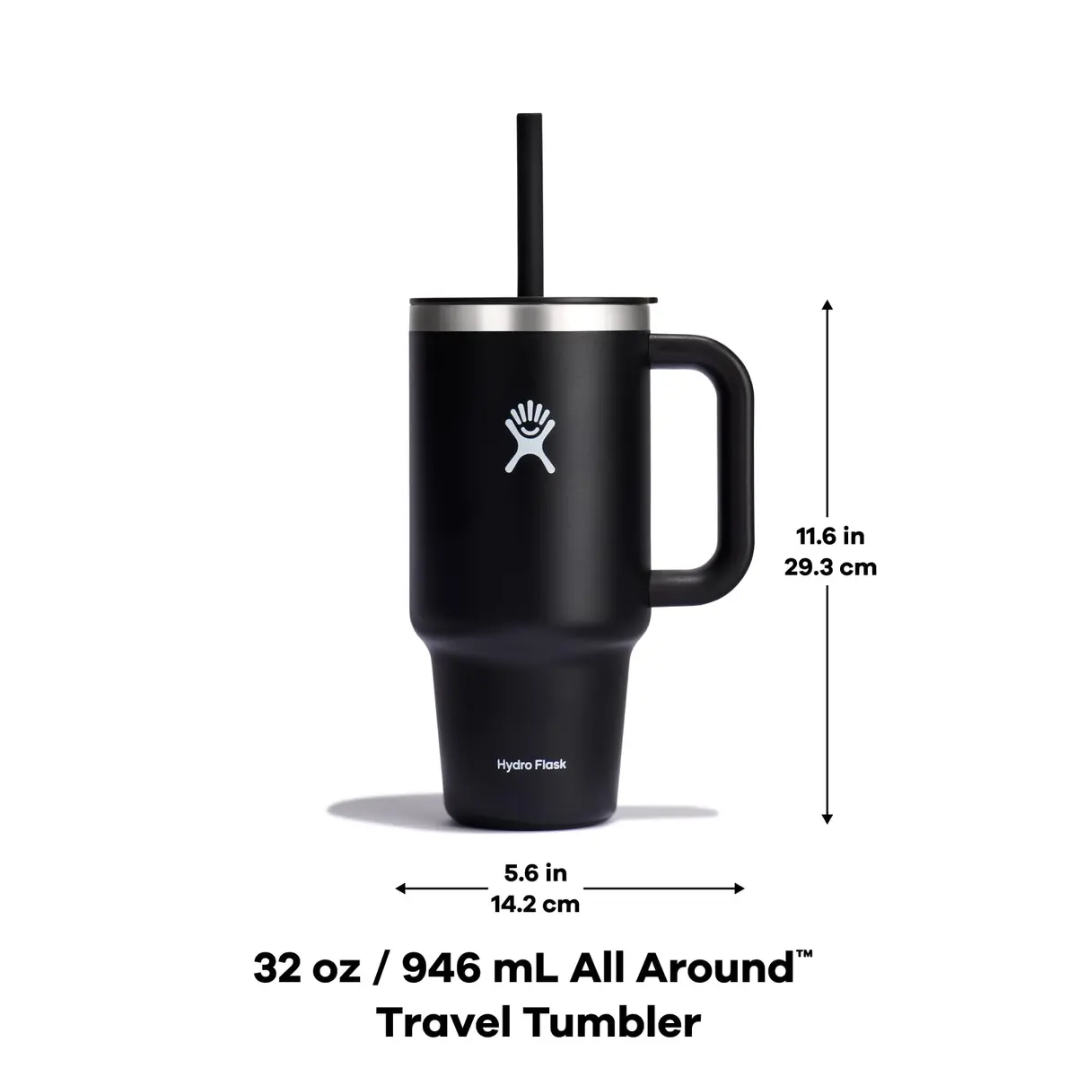 Hydro Flask Travel Tumbler with Handle, Lid and Straw in 32 Oz | Insulated Stainless Steel in Trillium - view 5