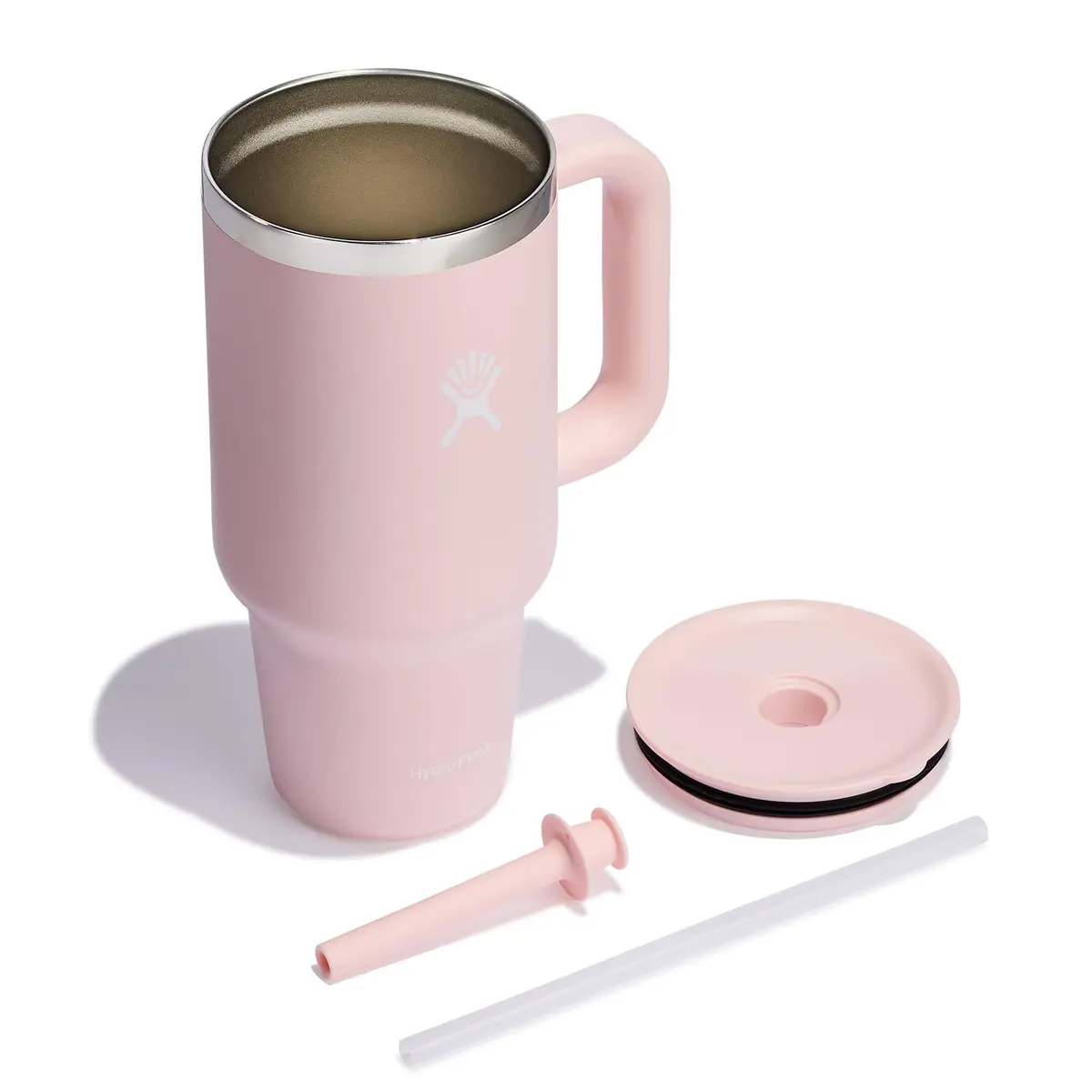 Hydro Flask Travel Tumbler with Handle, Lid and Straw in 32 Oz | Insulated Stainless Steel in Trillium - view 7