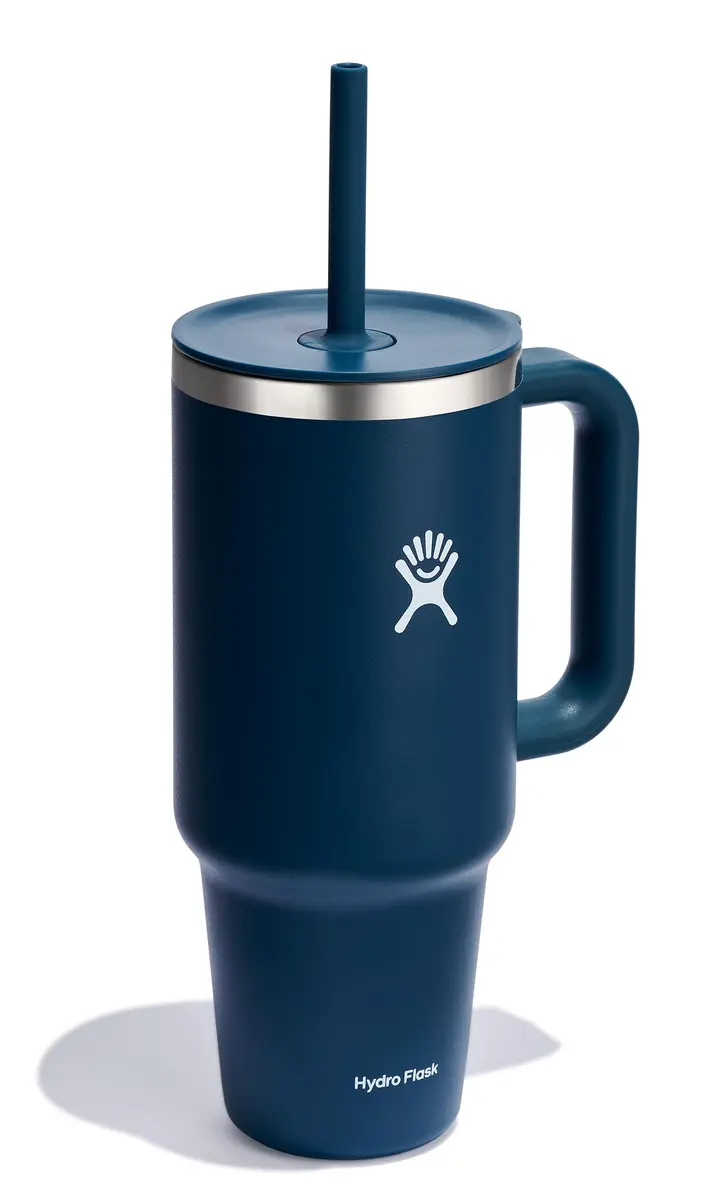 Hydro Flask 40 Oz Travel Tumbler with Handle, Lid and Straw | 1183ml (40 Fl Oz) Indigo Blue - view 2