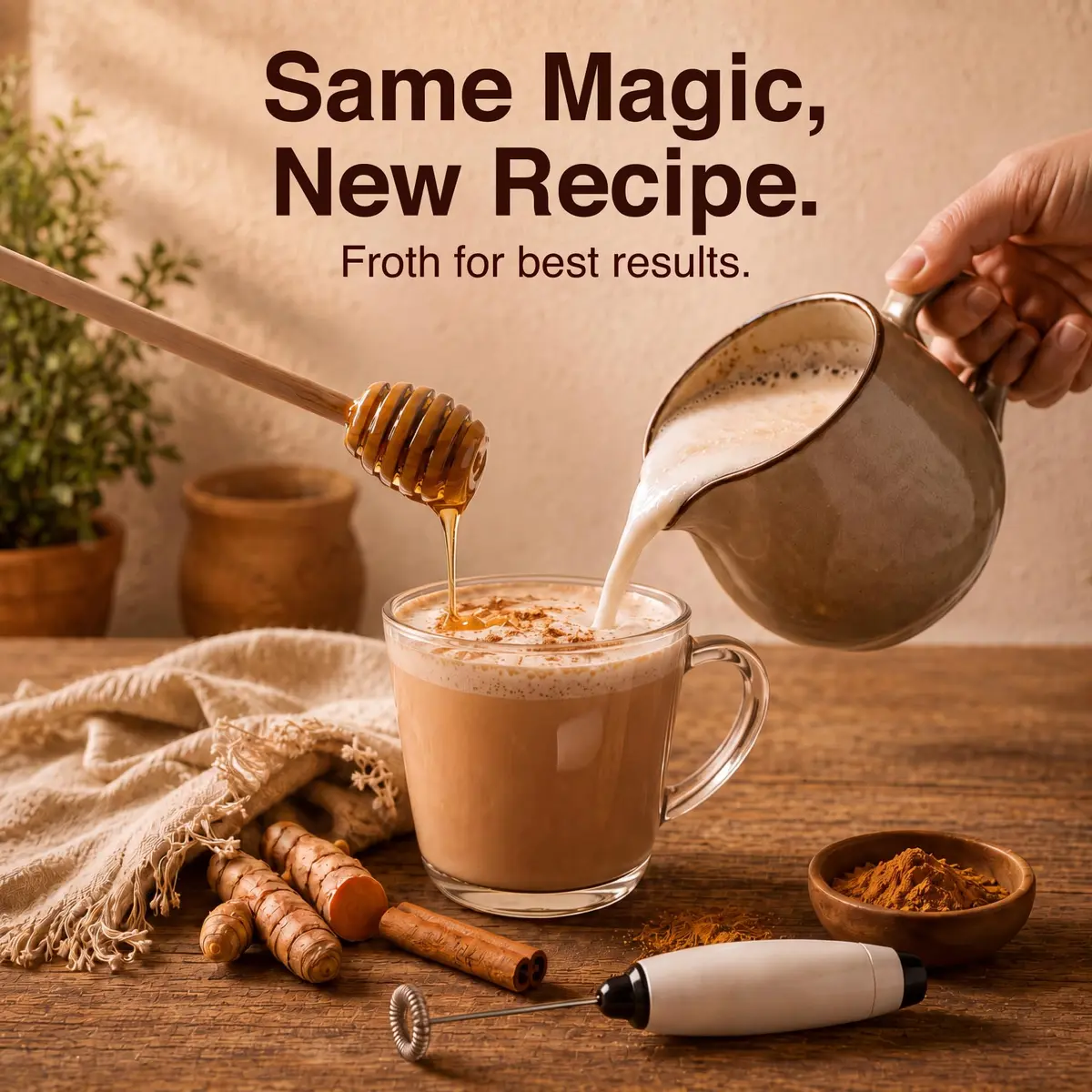 Megaplants Mushroom Chai Tea | Organic Masala Chai Latte Coffee Alternative for Focus & Wellness - view 3