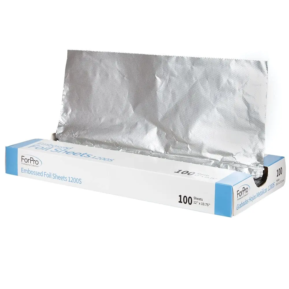 ForPro Professional Collection Embossed Foil Sheets 12” x 10.75” | Food & Hair Safe, 100-Count - main product image