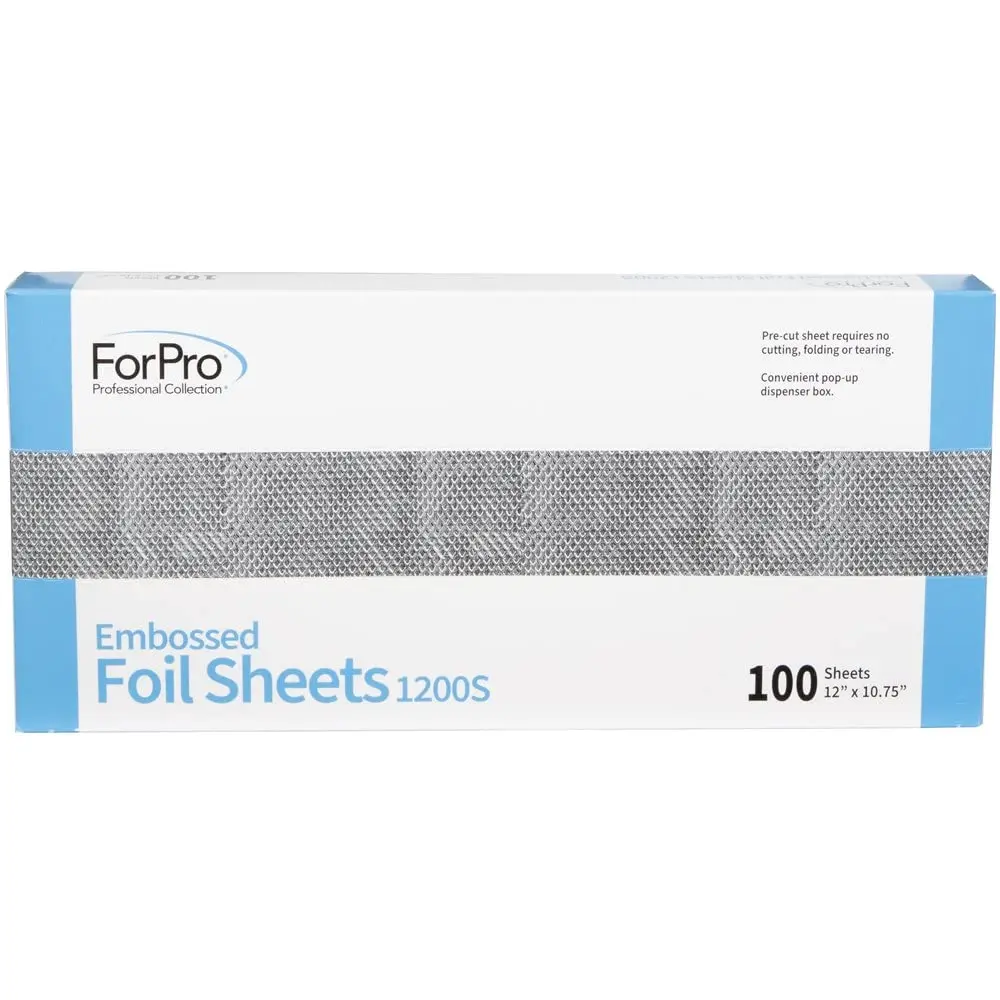 ForPro Professional Collection Embossed Foil Sheets 12” x 10.75” | Food & Hair Safe, 100-Count - view 2