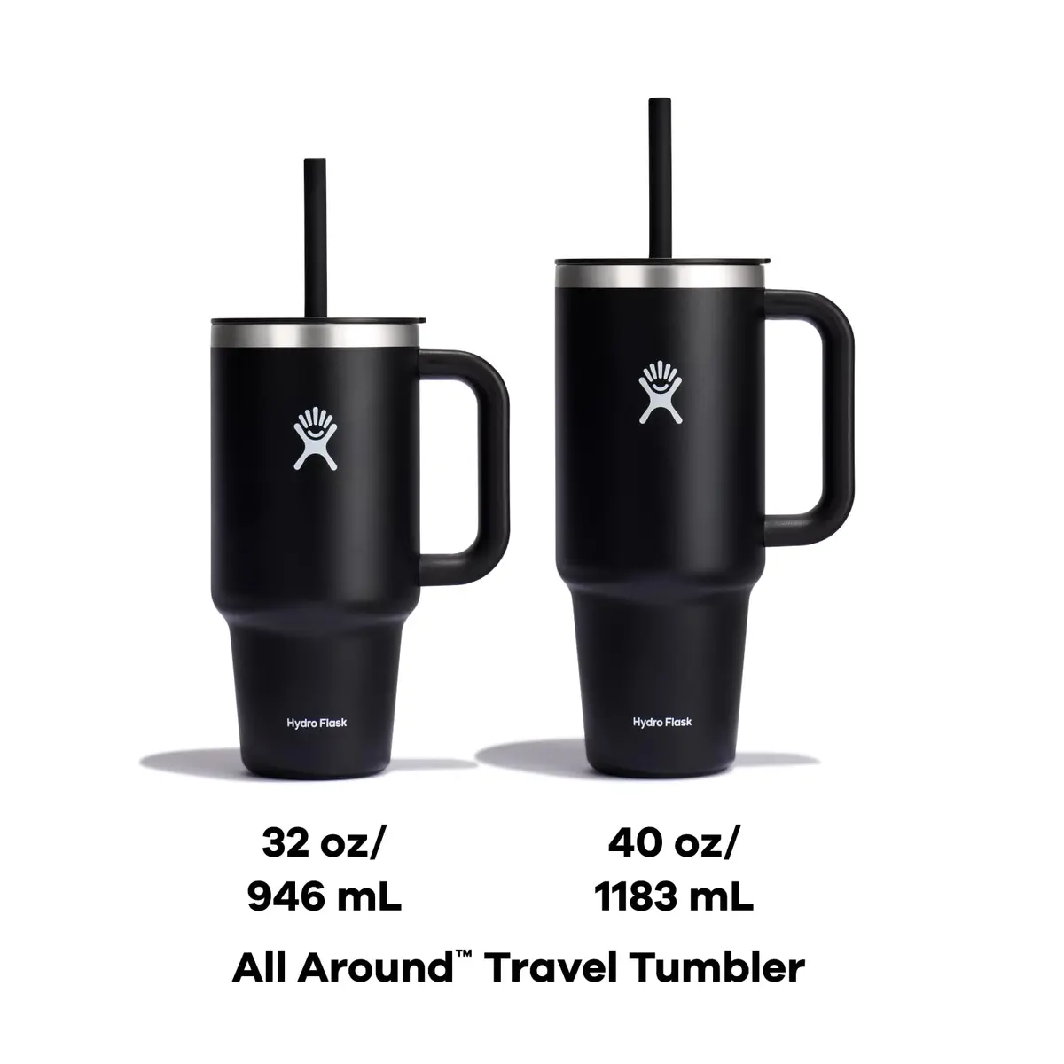 Hydro Flask Travel Tumbler with Handle, Lid and Straw - Insulated Stainless Steel 1183ml (40 Oz) Trillium | Keeps Drinks Cold for Hours - view 6