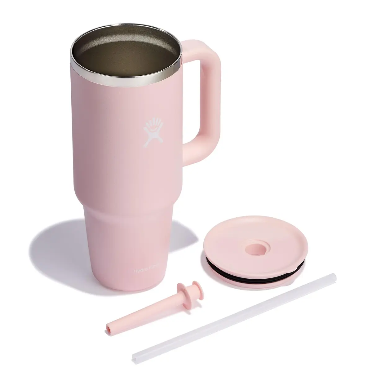 Hydro Flask Travel Tumbler with Handle, Lid and Straw - Insulated Stainless Steel 1183ml (40 Oz) Trillium | Keeps Drinks Cold for Hours - view 7