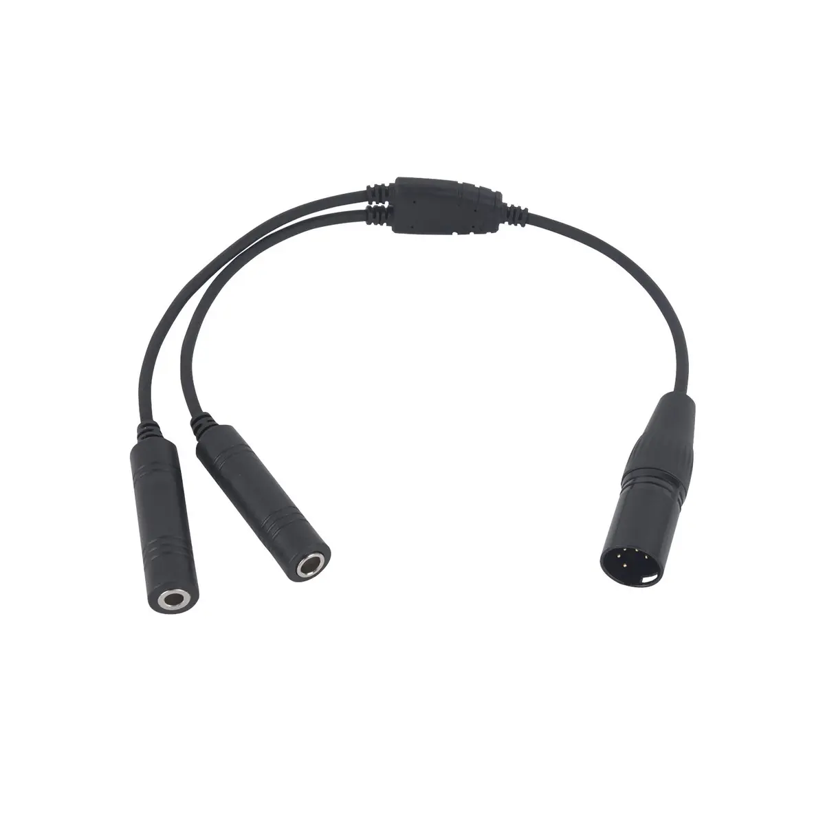 WODASEN Airbus Headset Adapter for General Aviation Dual Jacks to Airbus XLR 5 Pin, Black - view 7