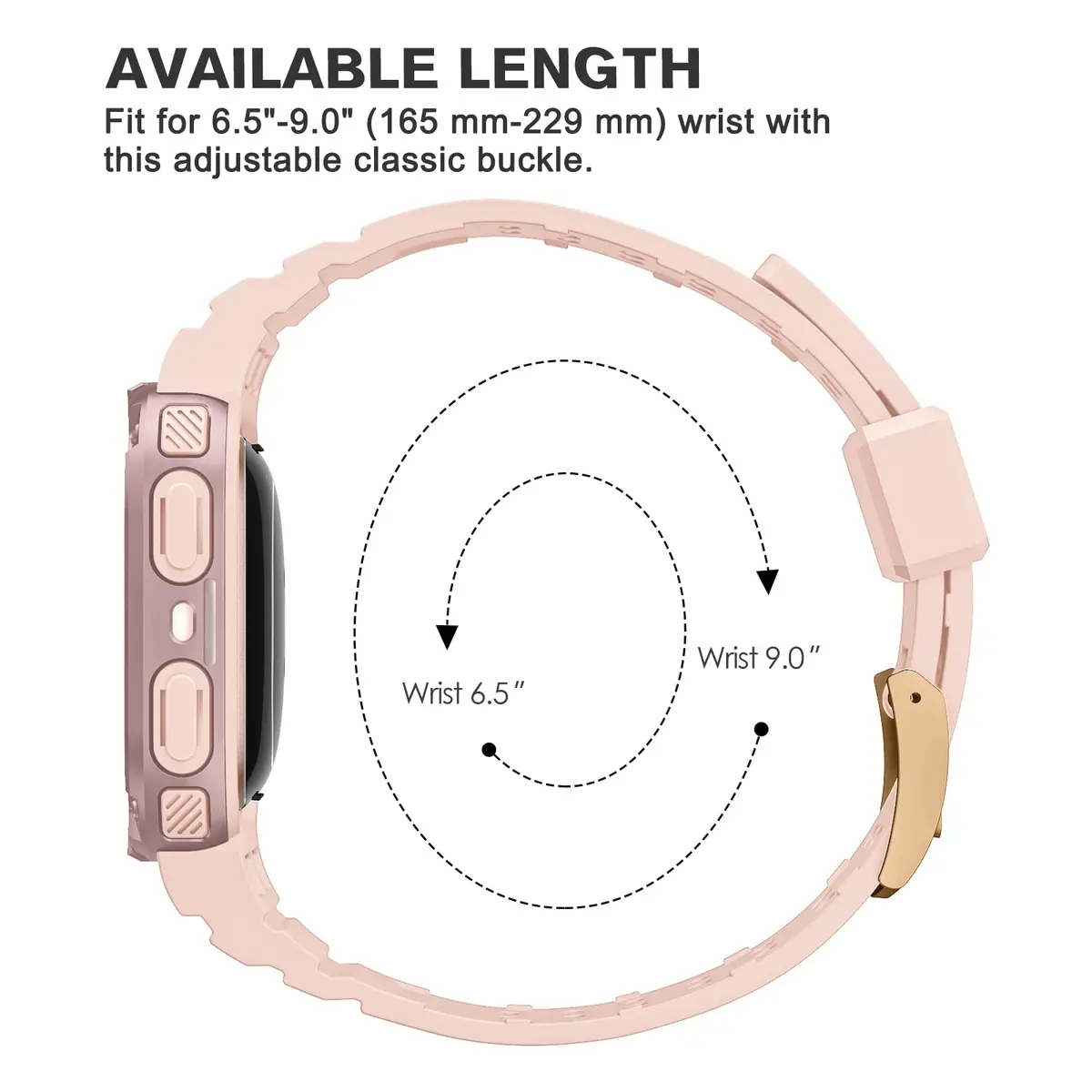 FINTIE Rugged Band with Case for Fitbit Versa 4/3/2/1 & Sense 2/1 | 165mm-245mm Wrist Size - view 6