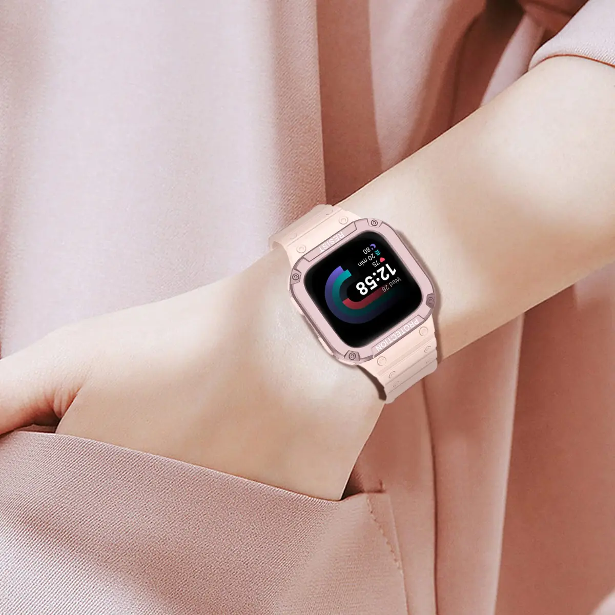 FINTIE Rugged Band with Case for Fitbit Versa 4/3/2/1 & Sense 2/1 | 165mm-245mm Wrist Size - view 8