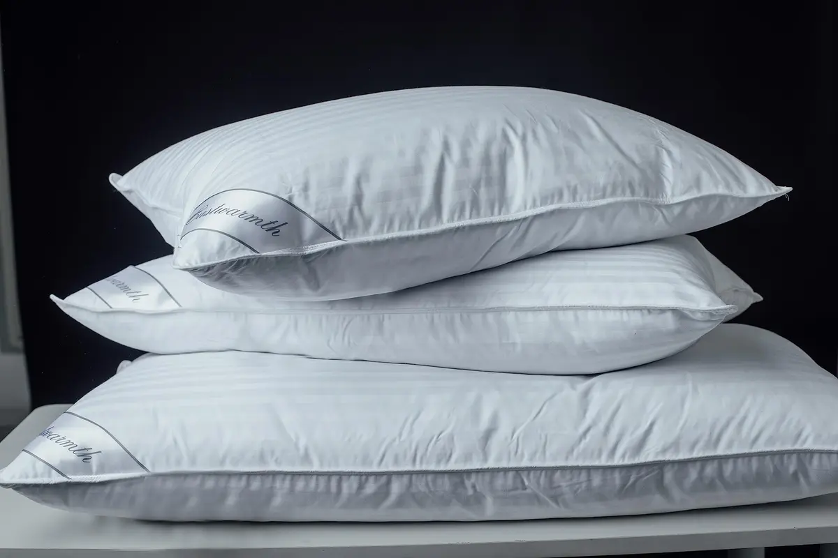 Eastwarmth Goose Down Feather Pillow 100% Cotton Standard Size 50cm (20 Inch) x 66cm (26 Inch) | Soft, Supportive, Breathable - view 5