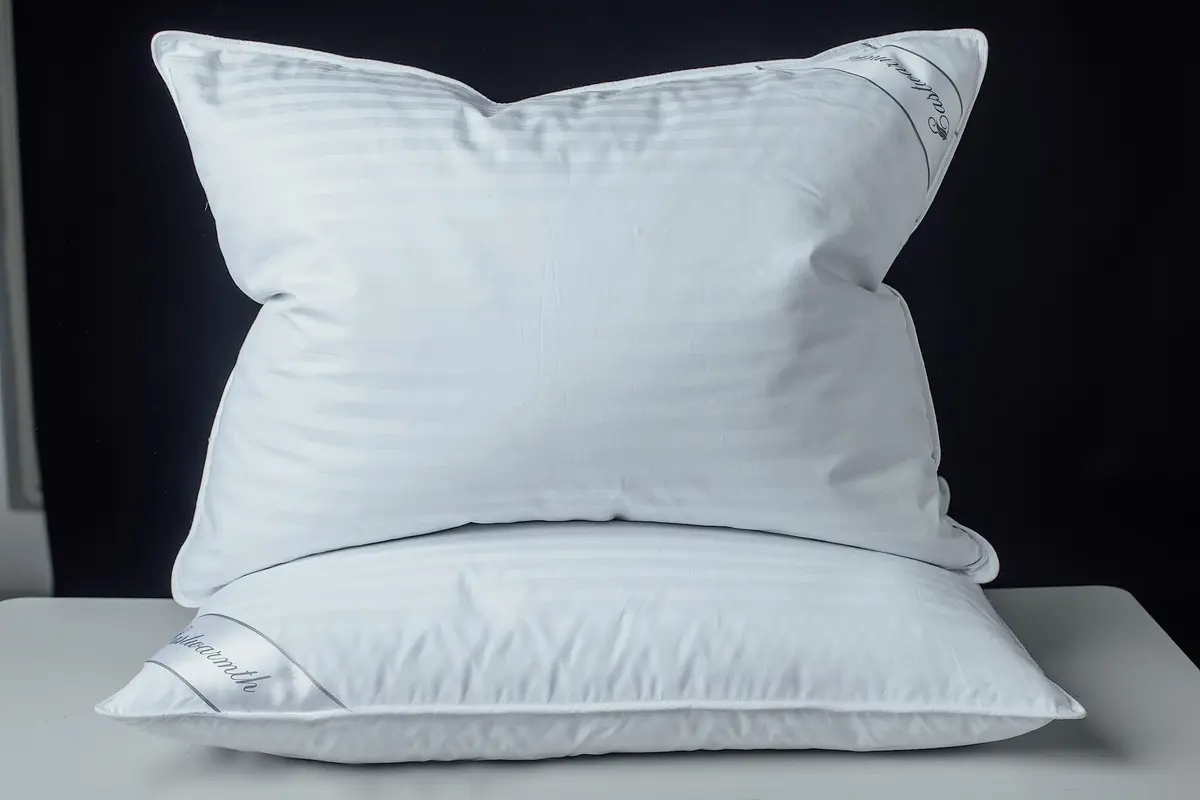 Eastwarmth Goose Down Feather Pillow 100% Cotton Standard Size 50cm (20 Inch) x 66cm (26 Inch) | Soft, Supportive, Breathable - view 2