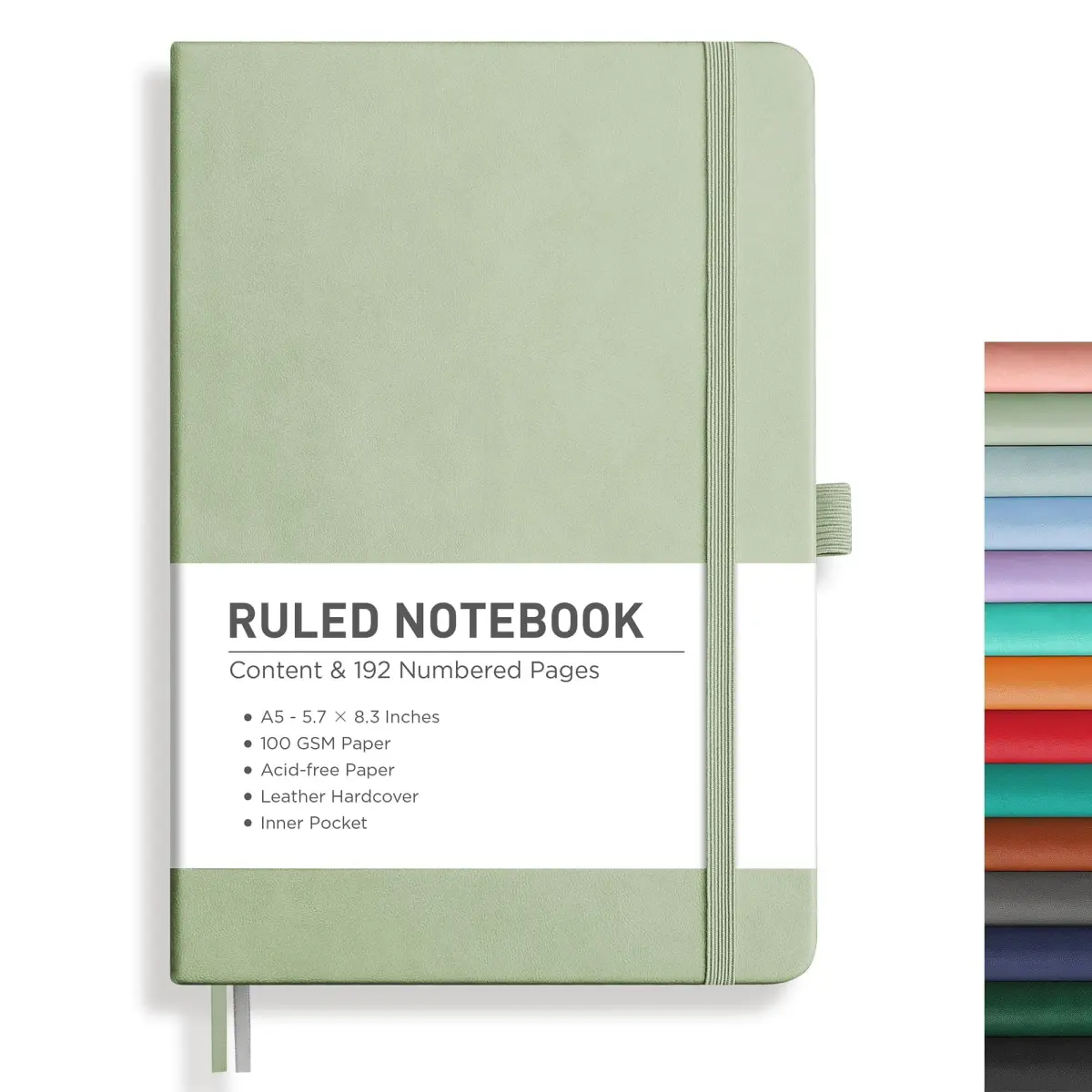 RETTACY Lined Journal Notebook A5 (5.7'' x 8.3'') 192 Pages | Acid-Free Paper Notebook - main product image