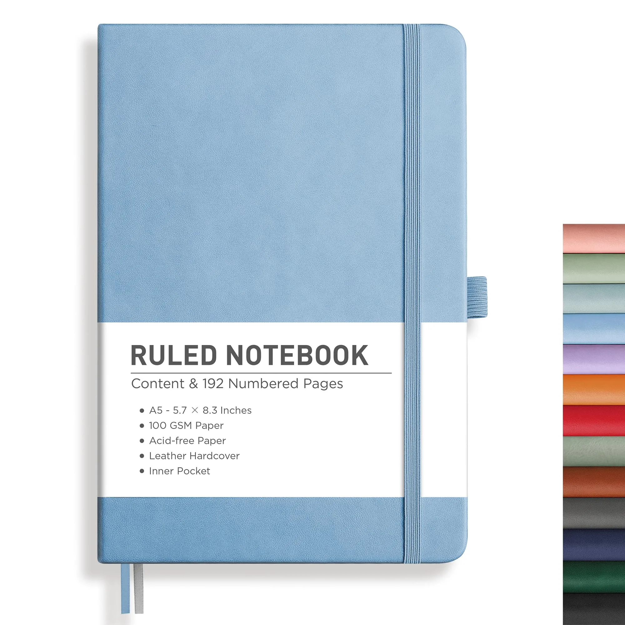 RETTACY Lined Journal Notebook A5 (5.7'' x 8.3'') 192 Pages | Acid-Free Paper Notebook for Office & Students - main product image