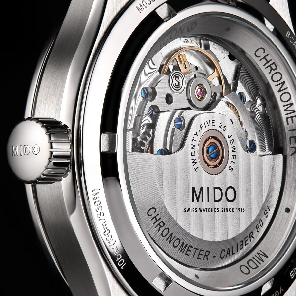 MIDO Multifort M Chronometer Swiss Automatic Watch for Men | Green Dial, 42mm Case, 80-Hour Power Reserve - view 6