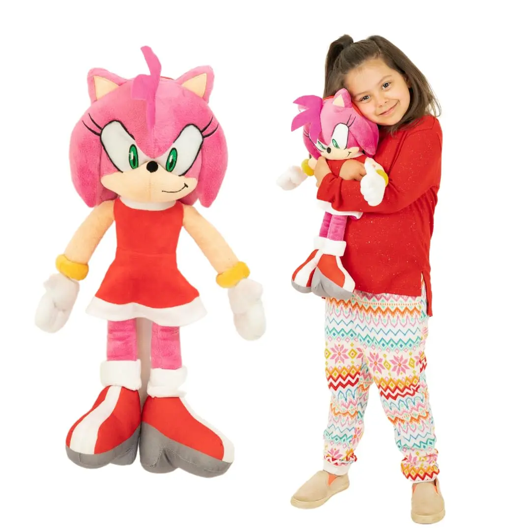 Franco Amy Rose Plush Cuddle Pillow Buddy 46cm (18.5") | Officially Licensed Sonic The Hedgehog Toy for Kids - main product image