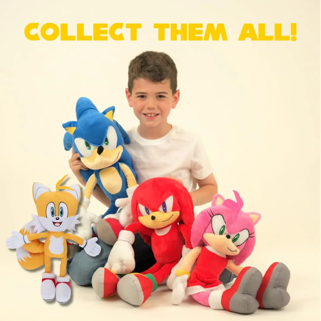 Franco Amy Rose Plush Cuddle Pillow Buddy 46cm (18.5") | Officially Licensed Sonic The Hedgehog Toy for Kids - view 6