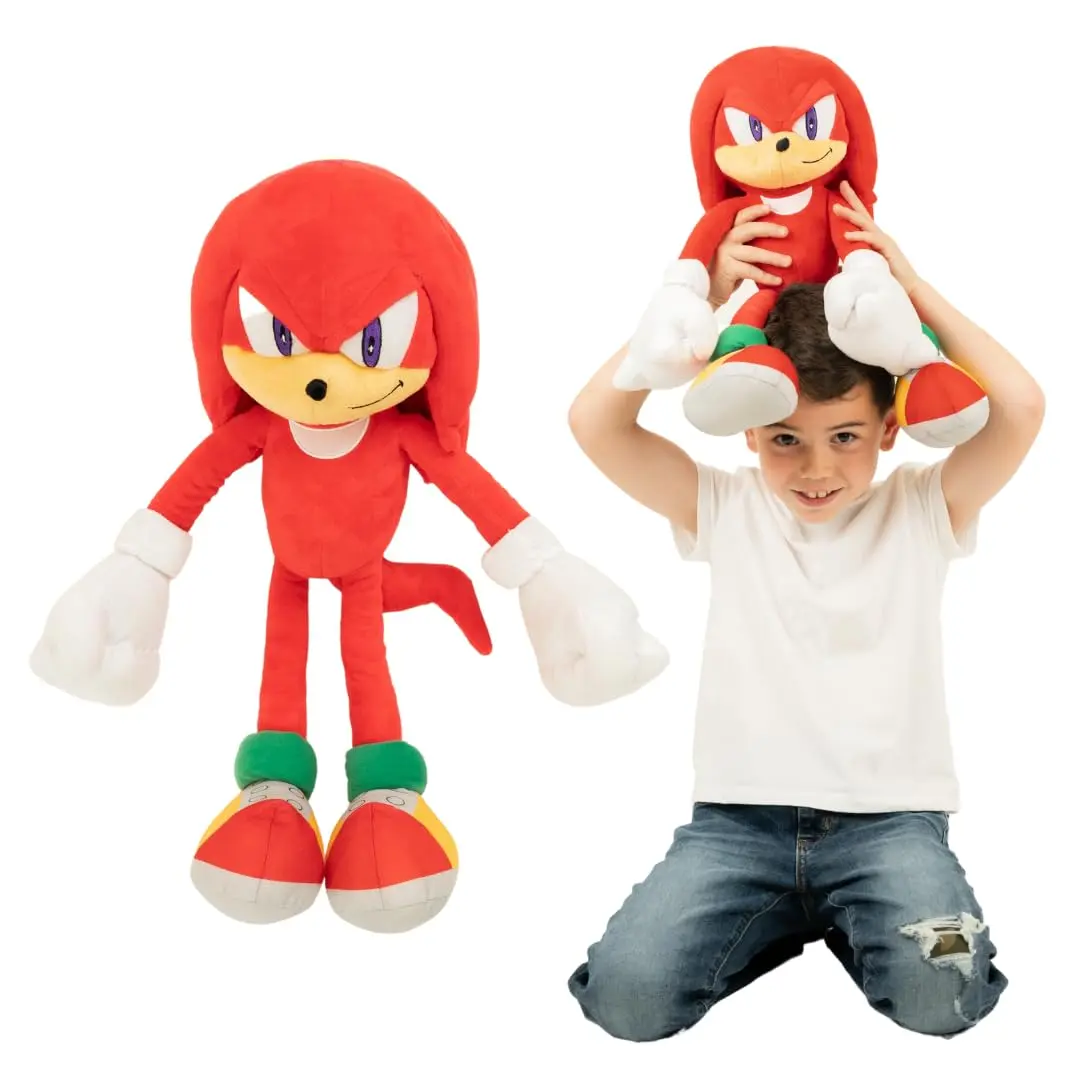 Franco Knuckles the Echidna Plush Cuddle Pillow Buddy 48cm (18.5") | Officially Licensed Sonic The Hedgehog Toy - main product image