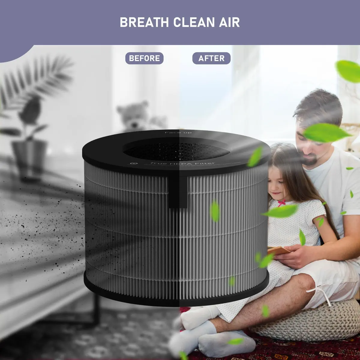 Ontheone U9CV2B HEPA Filter Replacement Compatible with LG PuriCare AeroTower Fan U9CV2B / U9CS1C / U9CV1C | 3-in-1 True HEPA Filter, 1 Pack - view 3