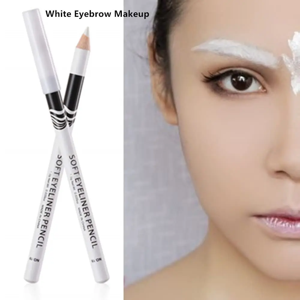 Go Ho 12 PCS White Eyebrow Eyeliner Pencils | Sweatproof, Long-lasting, Matte White - view 2