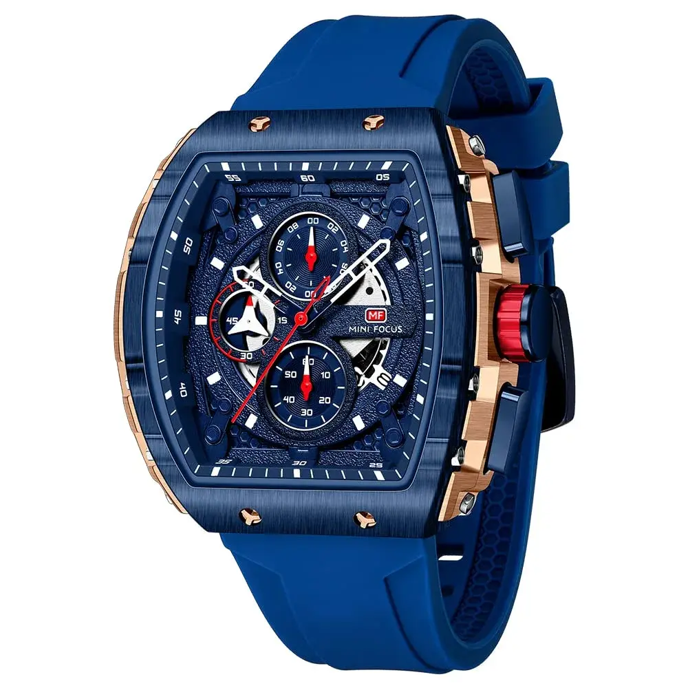 MF MINI FOCUS Men's Chronograph Watch 42mm (1.65 inches) | Water Resistant Luminous Dial - main product image